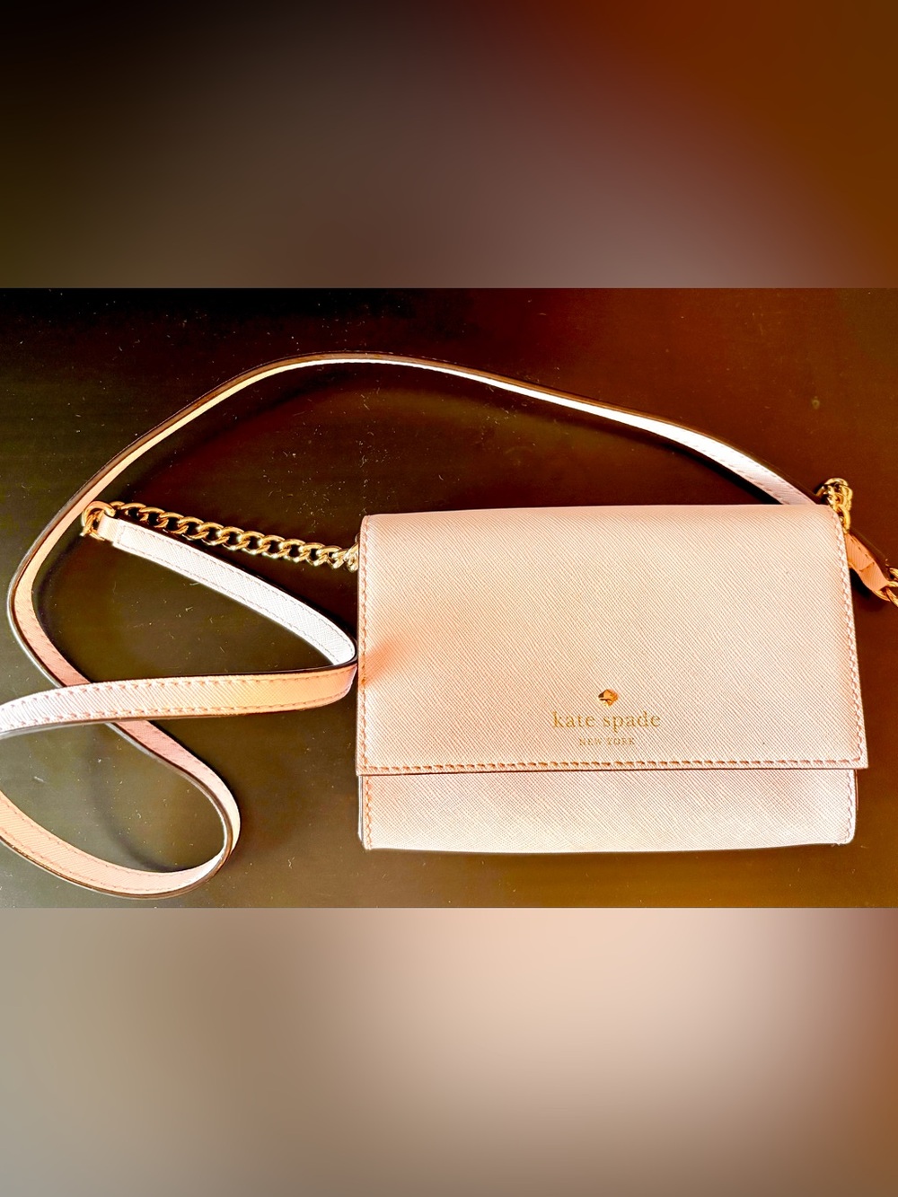 Kate Spade Cameron Street Stormie Crossbody Wallet in baby pink